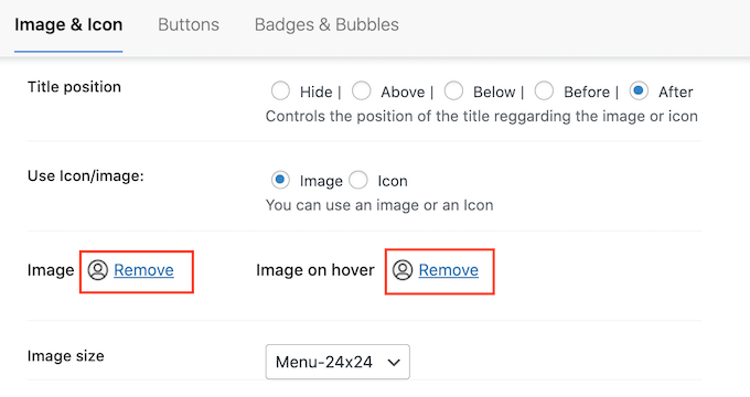 如何在WordPress中添加带有导航菜单的图像图标