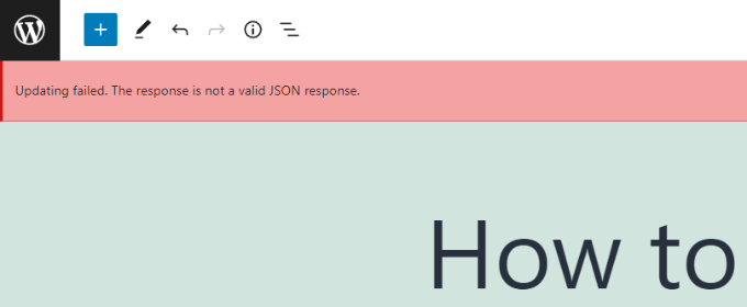 在块编辑器中查看 JSON 错误