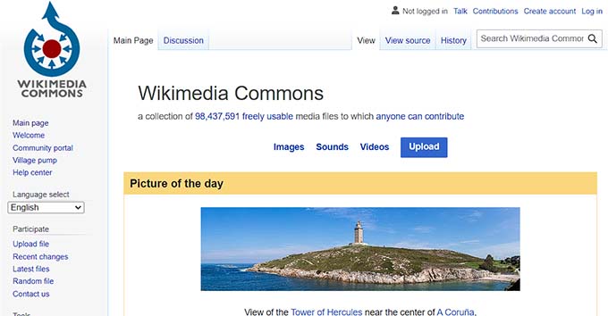 Wikimedia Commons 网站